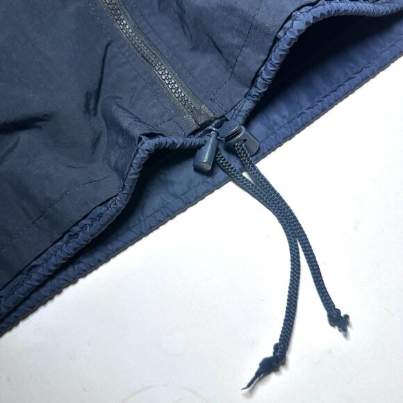 Abercrombie & Fitch Y2K Nylon Windbreaker Vest Navy Blue Men's XL - Picture 9 of 11